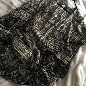 Tribal/elephant print kimono